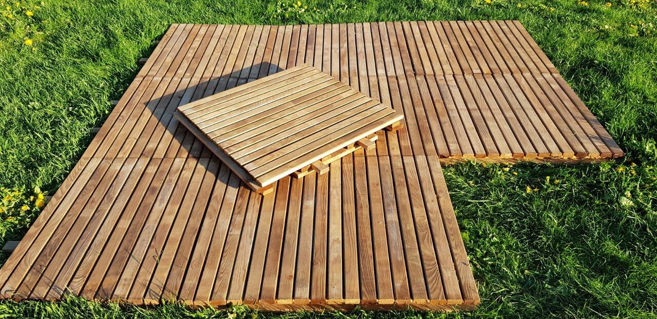 wooden tiles
