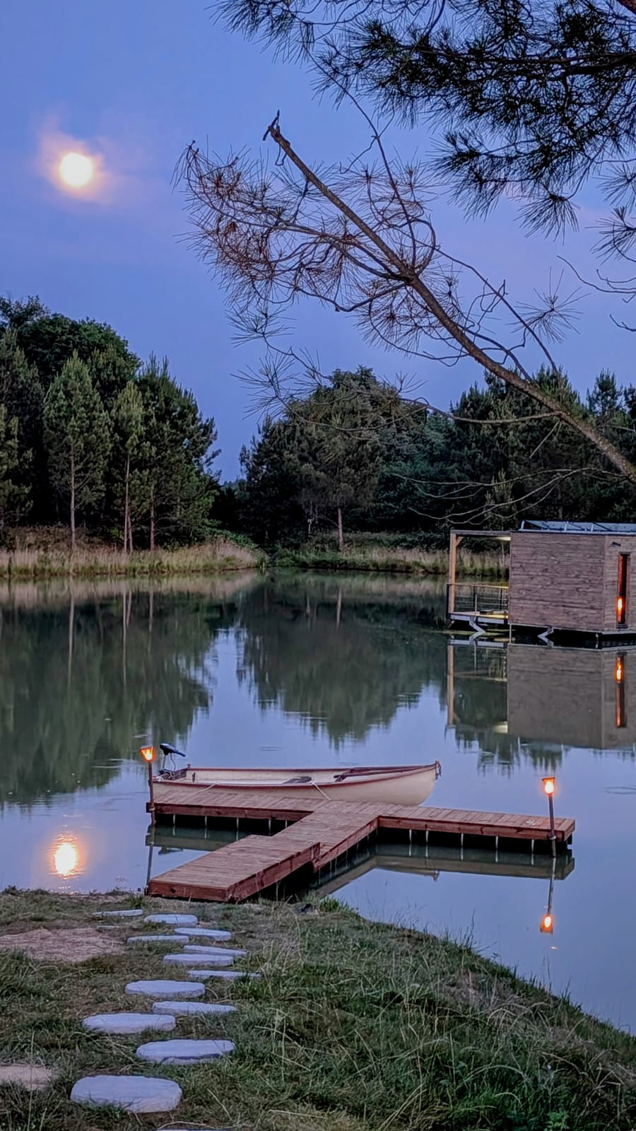 floating bridge for ponds wooden floating deck and floating bridge