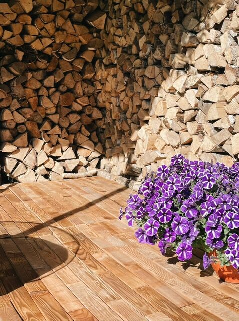 Rollable walkways for shed