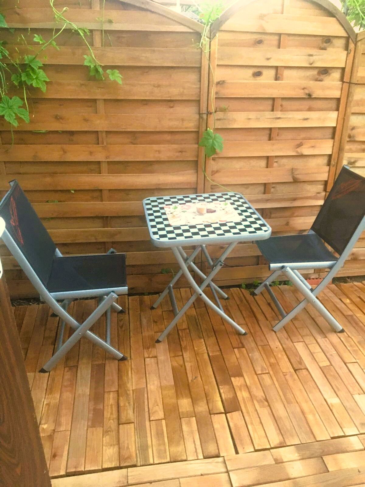 easy compatale wooden tile, outdoor tile