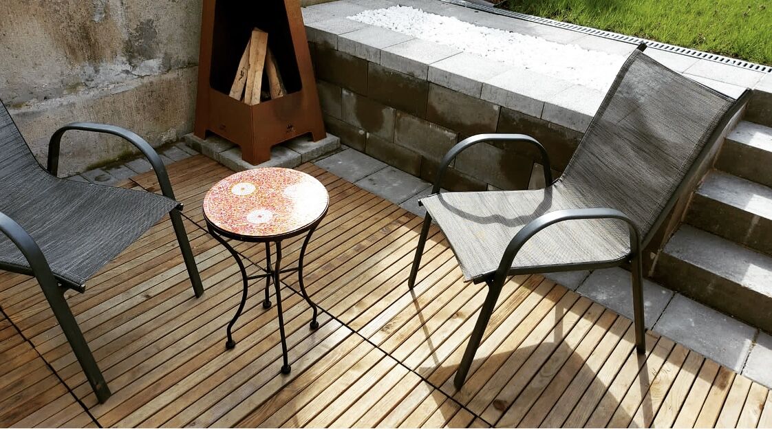 wooden tile on concrete 3