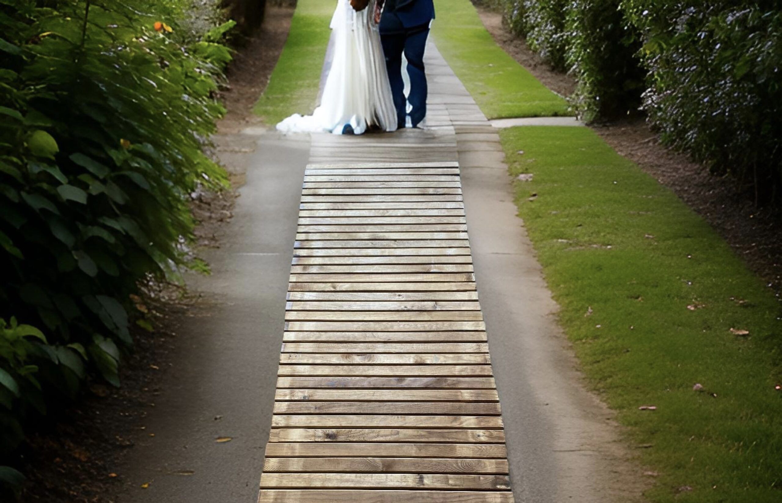 wooden walkway for beach