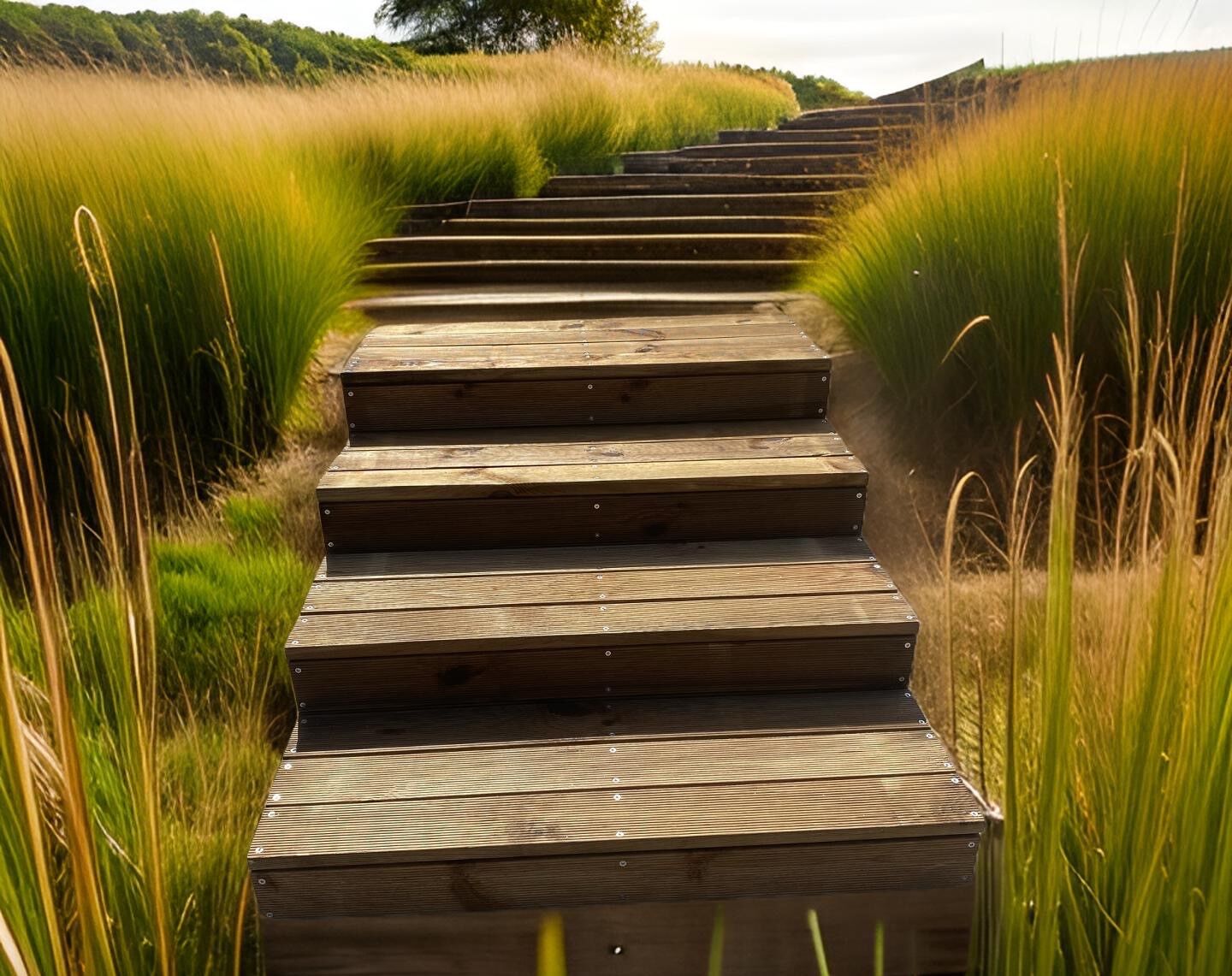 beautiful outdoor steps