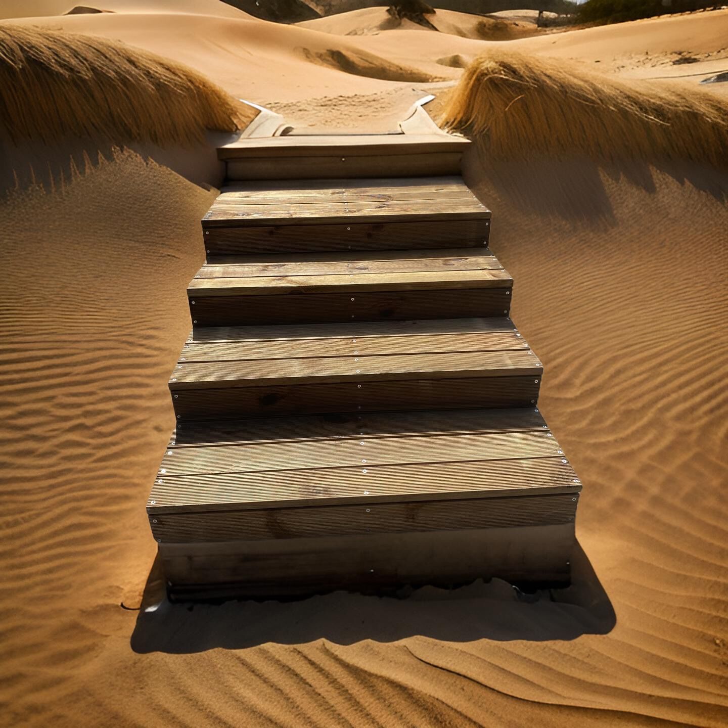 wooden step outdoors