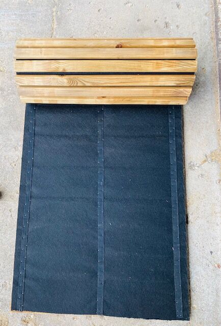 walkways with geotextile black