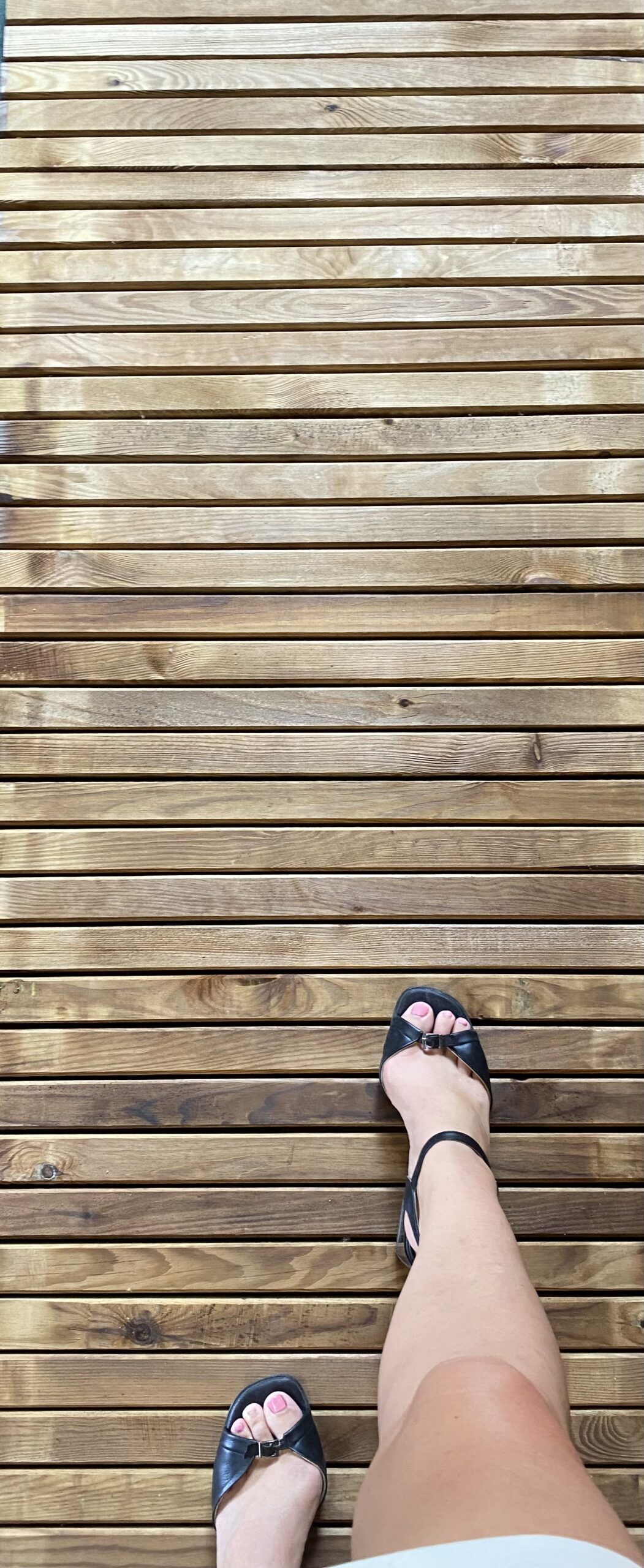 wooden walkway for events